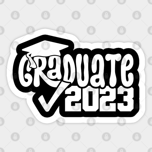 2023 Graduate, Graduation Gift Custom Year Shirt For Him & Her Graduation, Graduation 2023, College Graduation, Grad School Shirt Sticker by Funkrafstik